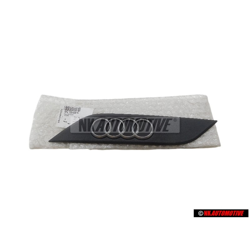 Genuine Audi R8 Rings Engine Cover Badge Emblem Black Chrome Right - 07L133622A