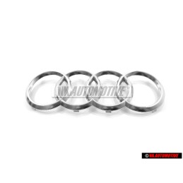 Genuine Audi Rings Front Grill Badge Emblem Chrome - 4KE853605 3Q7