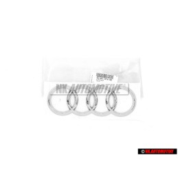 Genuine Audi Rings Rear Boot Badge Emblem Chrome - 8J0853742B 2ZZ