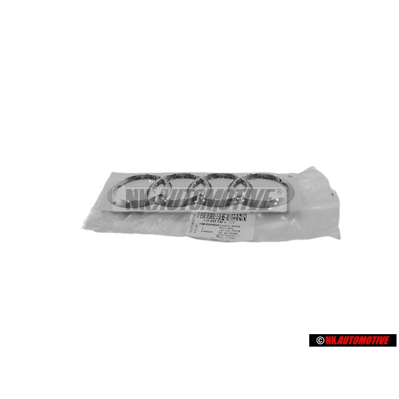 Genuine Audi Rings Rear Boot Badge Emblem Chrome - 8T0853742C 2ZZ