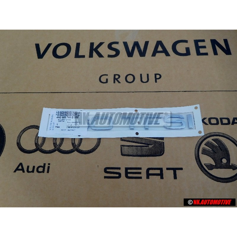 Genuine Audi 60 TFSI Rear Boot Badge Emblem Chrome - 4H0853744G 2ZZ