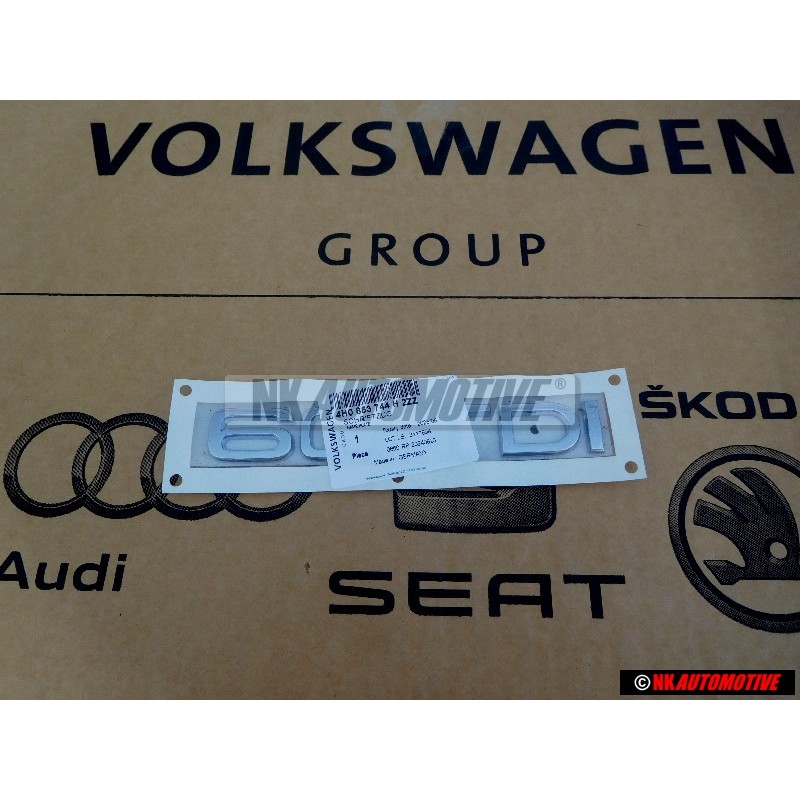 Genuine Audi 60 TDI Rear Boot Badge Emblem Chrome - 4H0853744H 2ZZ