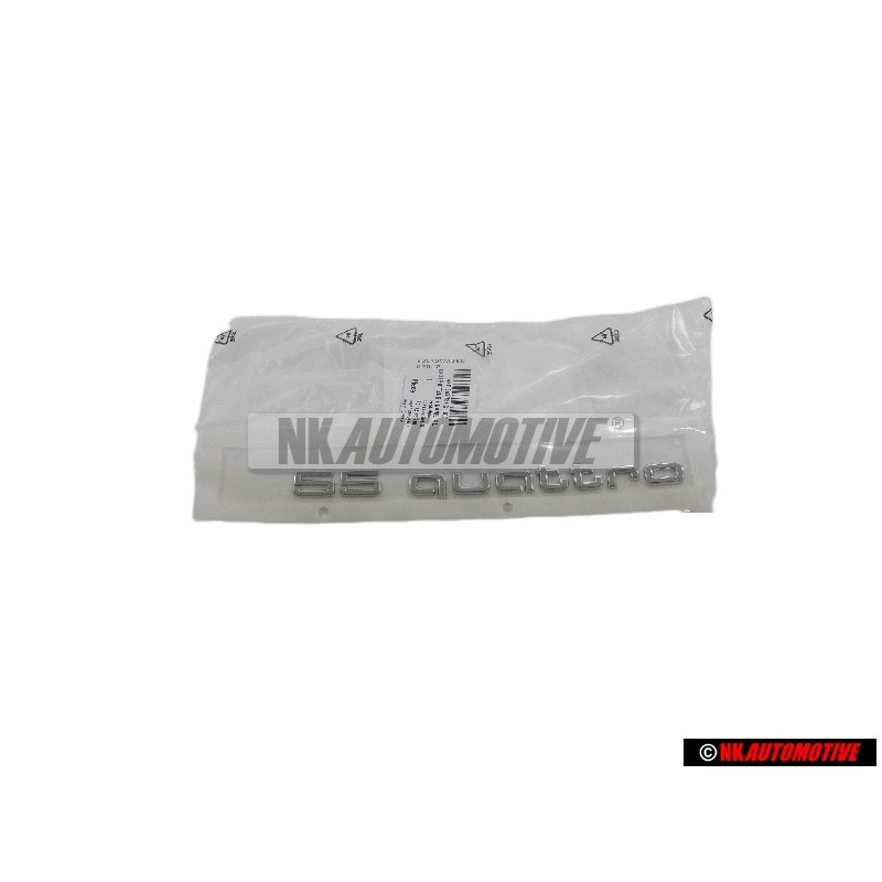 Genuine Audi 55 QUATTRO Rear Boot Badge Emblem Chrome - 4KE853737C 3Q7