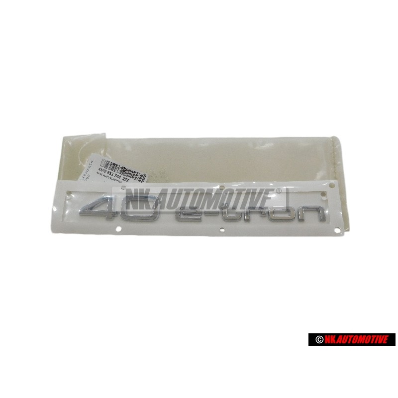 Genuine Audi 40 E-TRON Rear Boot Badge Emblem Chrome - 4M0853744 2ZZ
