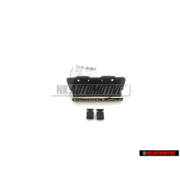 Genuine Audi QUATTRO Front Grill Badge Emblem Black Chrome - 81A853736 RU6