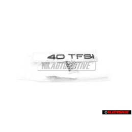Genuine Audi 40 TFSI Rear Boot Badge Emblem Black - 83A853744A T94