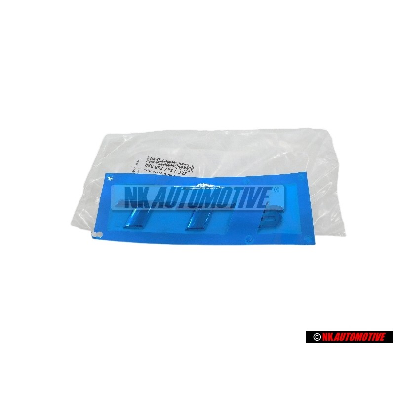 Genuine Audi TTS Rear Boot Badge Emblem Chrome Red - 8S0853735A 2ZZ