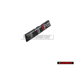 Genuine Audi TTRS Front Grill Badge Emblem Black Chrome Red - 8S0853736D 2ZZ