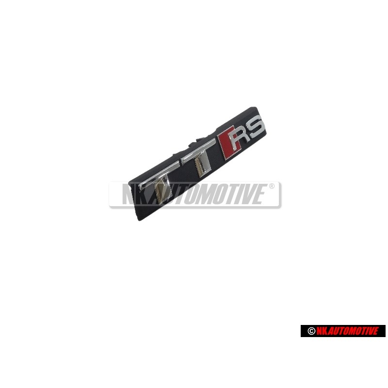 Genuine Audi TTRS Front Grill Badge Emblem Black Chrome Red - 8S0853736D 2ZZ