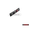 Genuine Audi TTRS Front Grill Badge Emblem Black Chrome Red - 8S0853736D 2ZZ