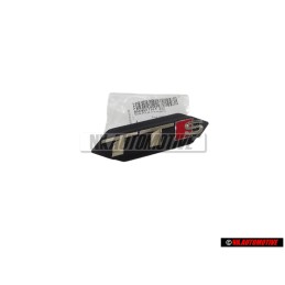 Genuine Audi TTS Front Grill Badge Emblem Black Chrome Red - 8S0853736F 2ZZ