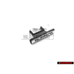 Genuine Audi QUATTRO Front Grill Badge Emblem Black Chrome - 8U0853736 T94