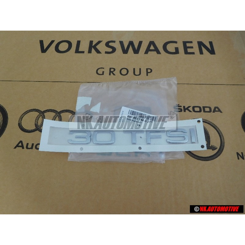 Genuine Audi 30 TFSI Rear Boot Badge Emblem Chrome - 8U0853744D 2ZZ