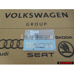 Genuine Audi 1.0T Rear Boot Badge Emblem Chrome - 8V0853743B 2ZZ