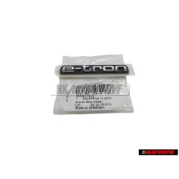 Genuine Audi E-TRON Front Grill Badge Emblem Black Chrome - 8V4853736A 2ZZ