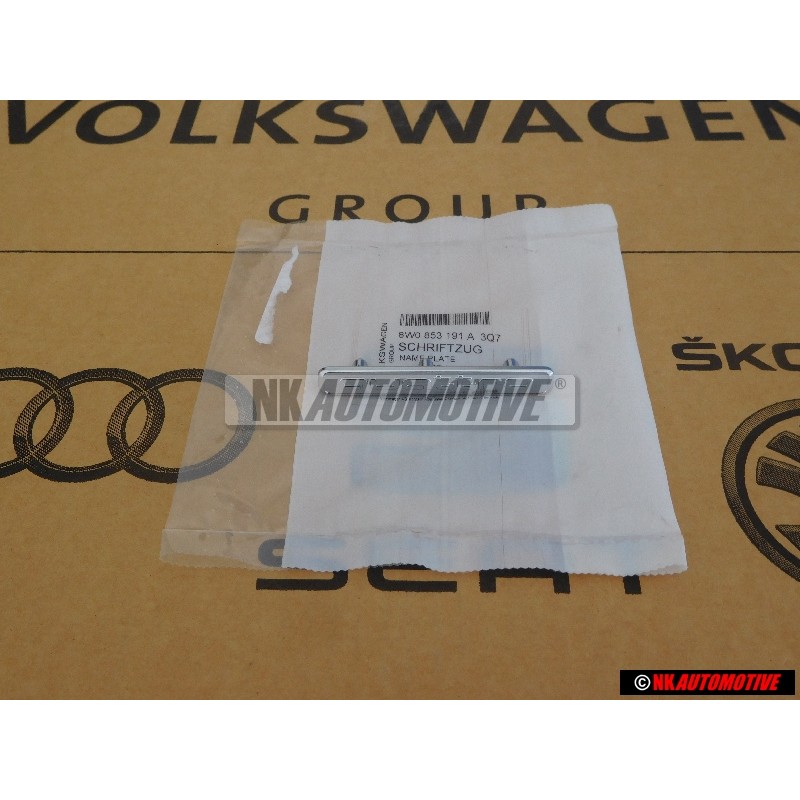 Genuine Audi QUATTRO Dashboard Badge Emblem Chrome - 8W0853191A 3Q7