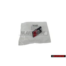 Genuine Audi S1 Front Grill Badge Emblem Black Chrome Red - 8X0853736A 2ZZ