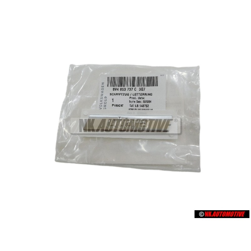 Genuine Audi ULTRA Rear Boot Badge Emblem Chrome - 8V4853737C 3Q7