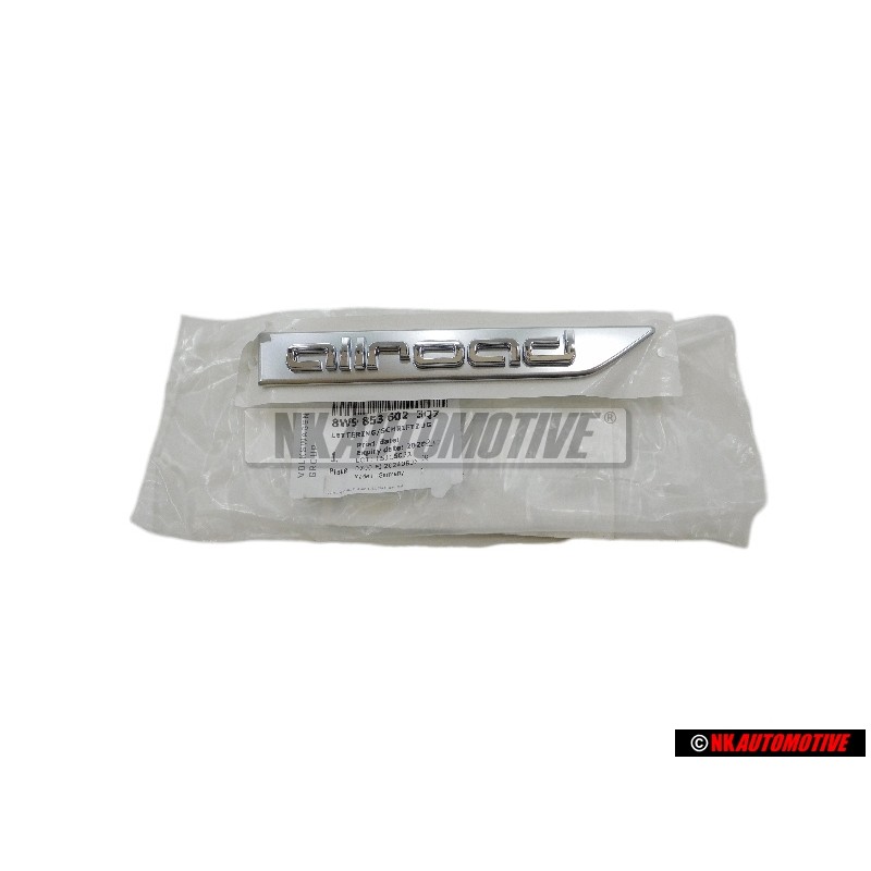 Genuine Audi ALLROAD Side Badge Emblem Chrome Right - 8W9853602 3Q7