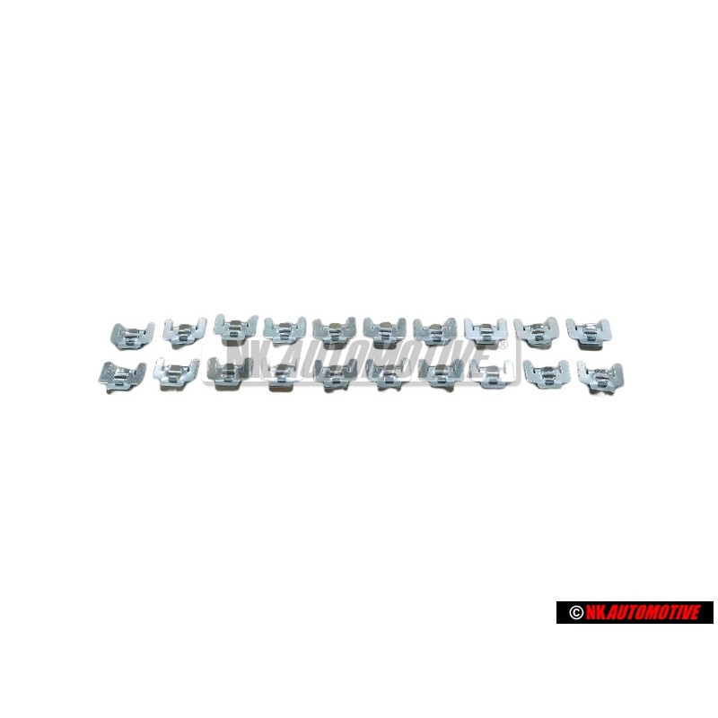 20x Genuine VW Front Window Scraper Seal Securing Clip - 171837485