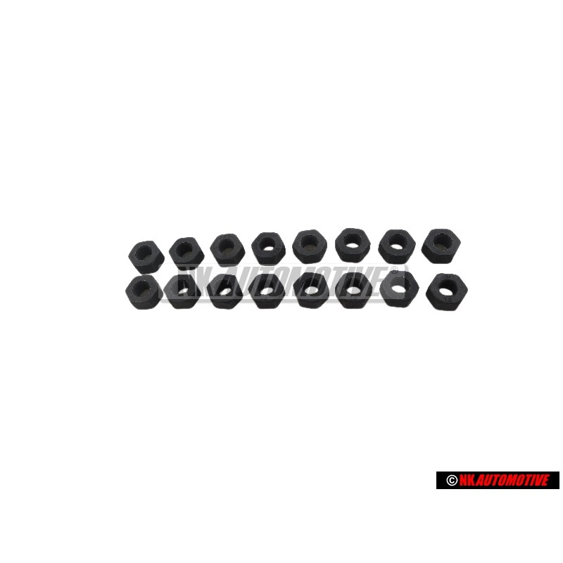 16x Genuine VW Hexagon Nut - 043101457
