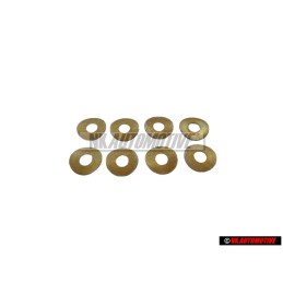 8x Genuine VW Front Bumper Carrier Bracket Spring Washer - 131821150