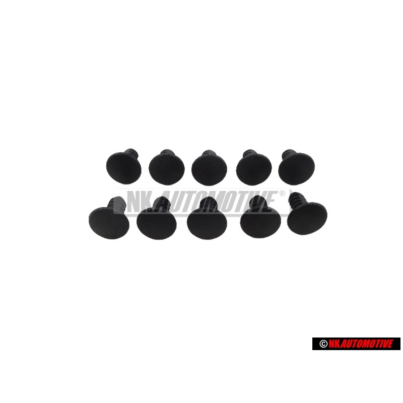 10x Genuine VW Front Seat Clothing Clip Satin Black - 823863203 01C 10x Genuine VW Front Seat Clothing Clip Satin Black - 823863203 01C