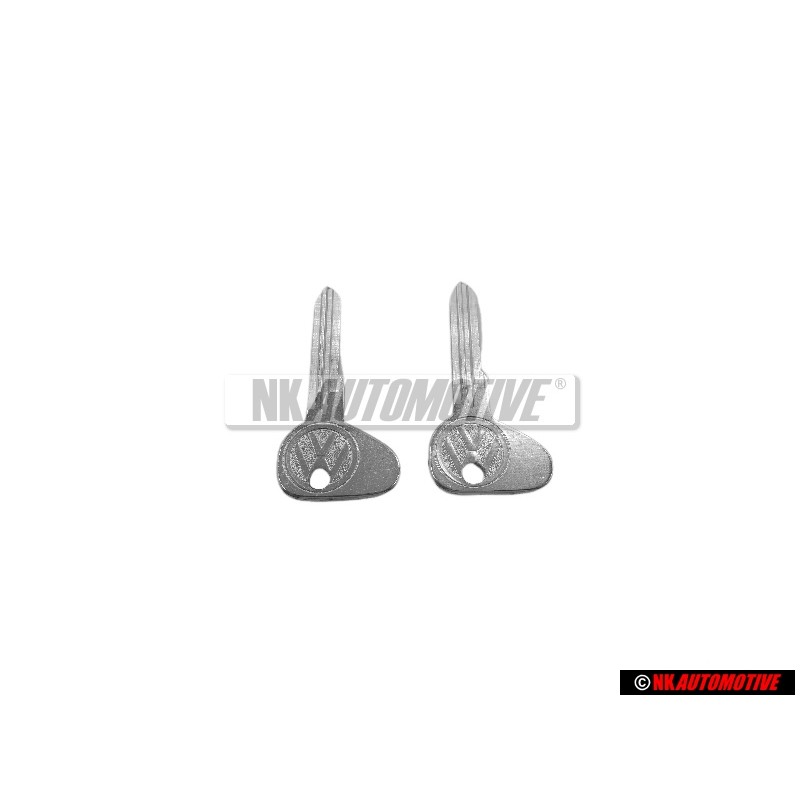 2x Genuine VW Blank Key Profile R - 111837219A S93