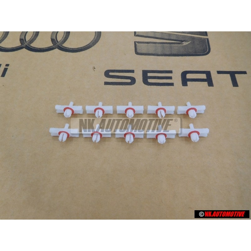 10x Genuine VW Upper Side Moulding Installation Clip - 113853585C