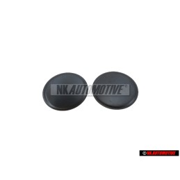 2x Genuine VW Floor Pan Hole Cover 110mm - 411803597