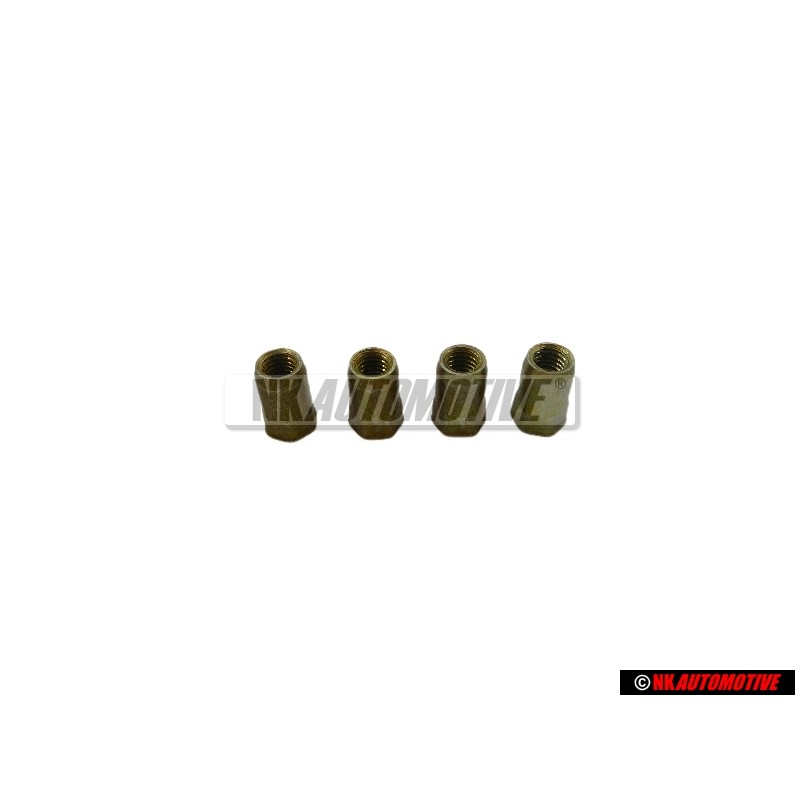 4x Genuine VW Rivetted Cap Nut - N 90238801