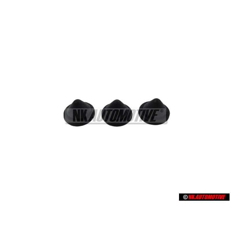 3x Genuine VW Stopper Plug Blanking Grommet Bung 8x1x8.5 - N 0200223