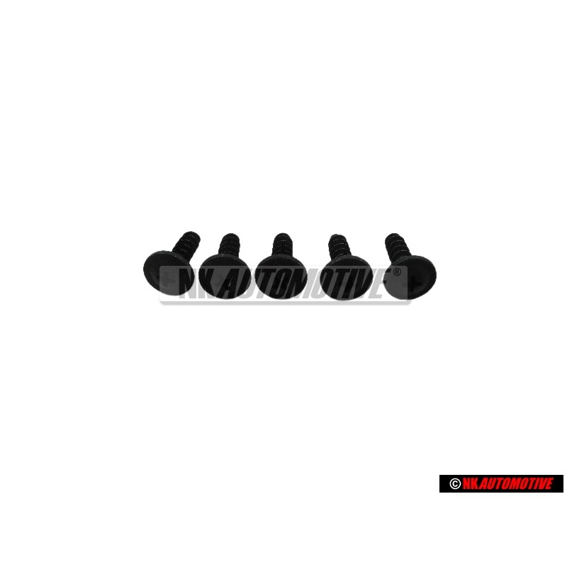 5x Genuine VW Oval Head Panel Screw H5X17 - 155853149 5x Genuine VW Oval Head Panel Screw H5X17 - 155853149