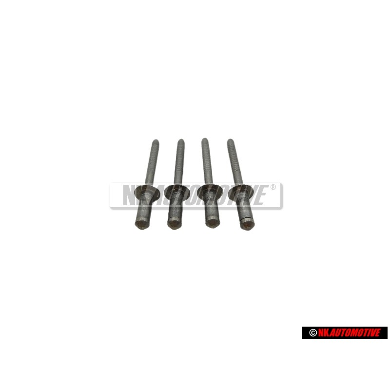 4x Genuine VW Pop Rivet 4.8x11 - N 90478601