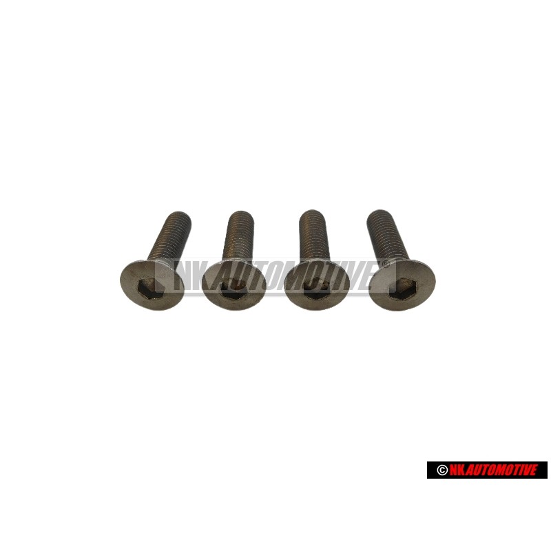 4x Genuine VW Oval Head Countersunk Bolt M8x32 - N 0214163