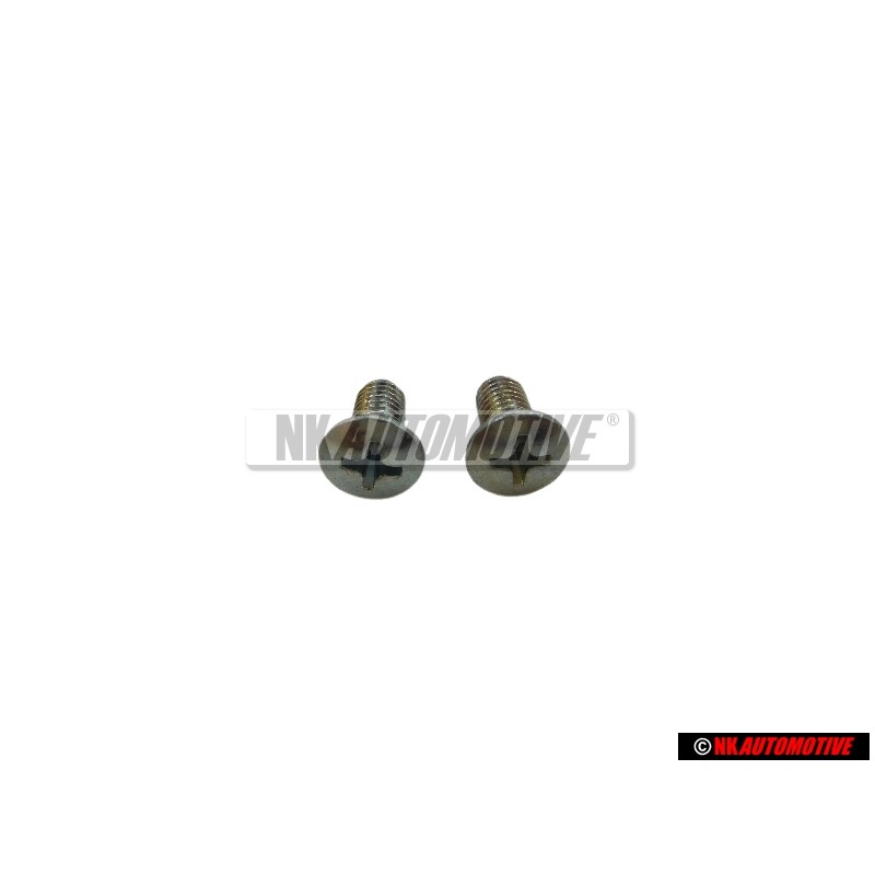 2x Genuine VW Oval Head Countersunk Bolt M5x10 - N 0142643