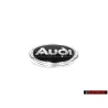 Genuine Audi Front Fender Side Badge Emblem Black Chrome - 4A0853621 2ZZ