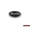 Genuine Audi Front Fender Side Badge Emblem Black Chrome - 4A0853621 2ZZ