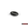 Genuine Audi Front Fender Side Badge Emblem Black Chrome - 4A0853621 2ZZ