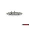 Genuine Audi Front Fender Side Badge Emblem Black Chrome - 4A0853621 2ZZ
