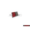 Genuine Audi S2 Steering Wheel Badge Emblem Chrome Red - 8A0419685D