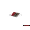 Genuine Audi S2 Steering Wheel Badge Emblem Chrome Red - 8A0419685D
