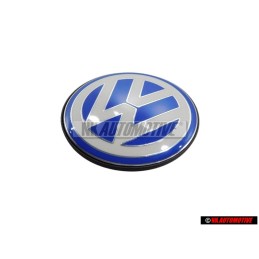 Genuine VW Engine Cover Badge Emblem Blue/White - 06A103940Q