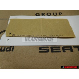 Genuine VW TDI Rear Trunk Boot Badge Emblem Chrome Red - 3B0853675ACGQF