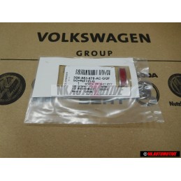Genuine VW TDI Rear Trunk Boot Badge Emblem Chrome Red - 3B0853675ACGQF