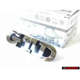 Genuine VW GTD Front Grill Badge Emblem Chrome - 5K0853679 739
