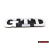 Genuine VW GTD Front Grill Badge Emblem Chrome - 5K0853679 739
