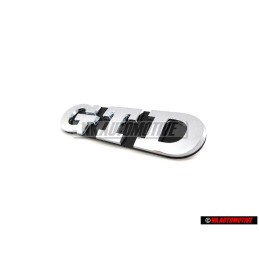 Genuine VW GTD Front Grill Badge Emblem Chrome - 5K0853679 739