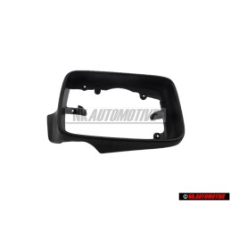 Genuine VW Bezel For Exterior Mirror Satin Black - 1H0858554B 01C