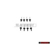 8x Genuine VW Front Rear Wheel Arch Flare Trim Pop Rivet 14mm - N 90634901